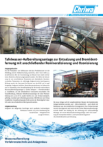 Tafelwasser-Aufbereitungsanlage zur Entsalzung und Bromidentfernung mit anschließender Remineralisierung und Ozonisierung