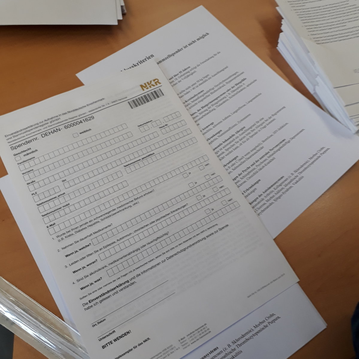 Typisierungsaktion bei der Chriwa
