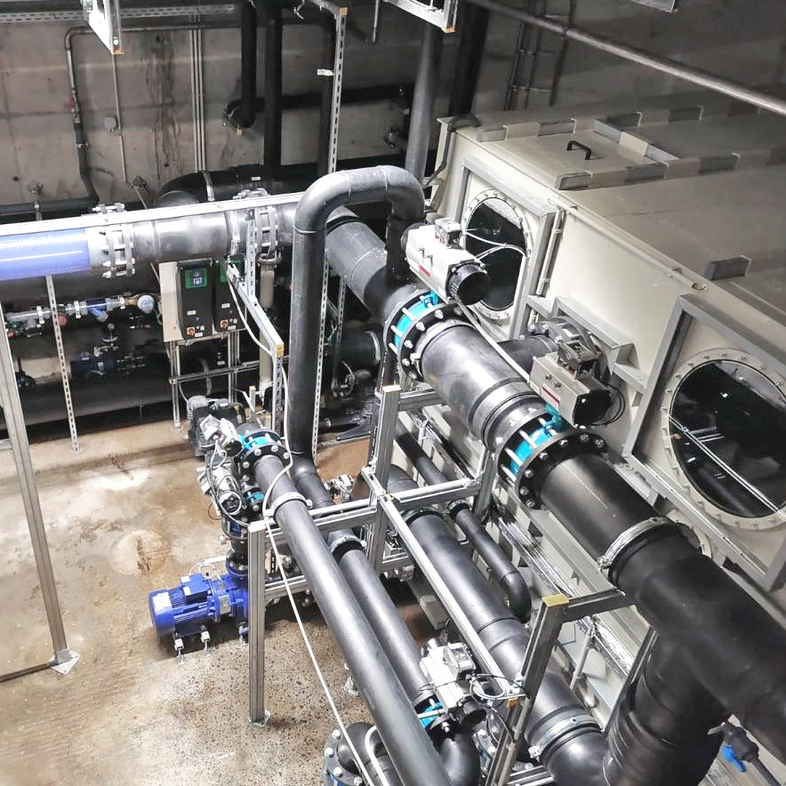 Schwimmbadtechnik eines Spaßbeckens