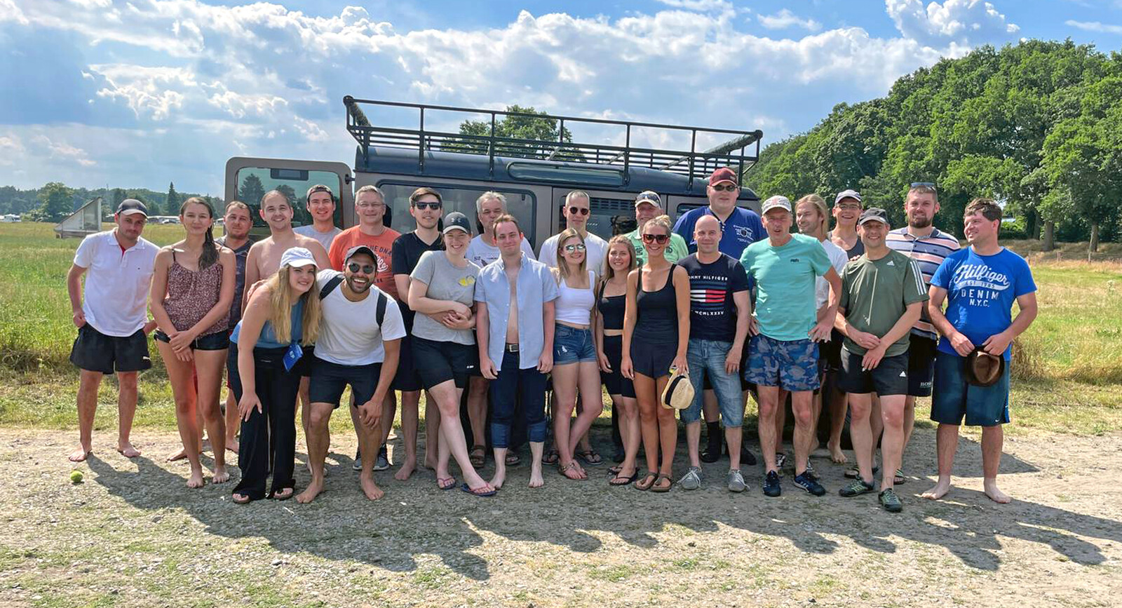Canoe tour chriwa group in örtze river near Winsen, Germany